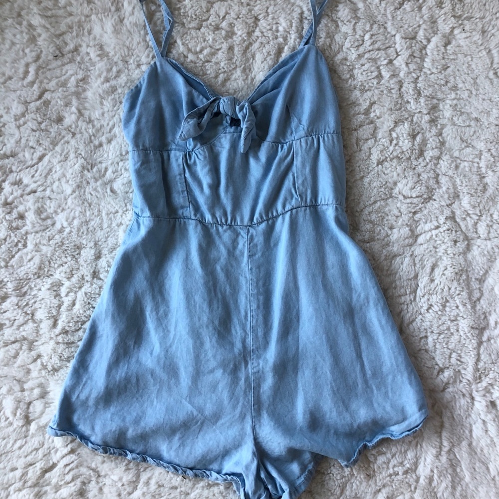 Bershka Denim Romper